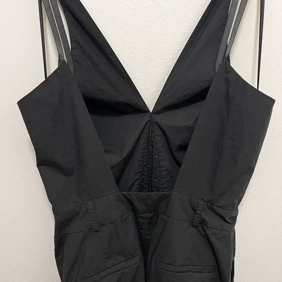 REISS Jessie Black Cotton Jumpsuit Size Large - Picture 9 of 15